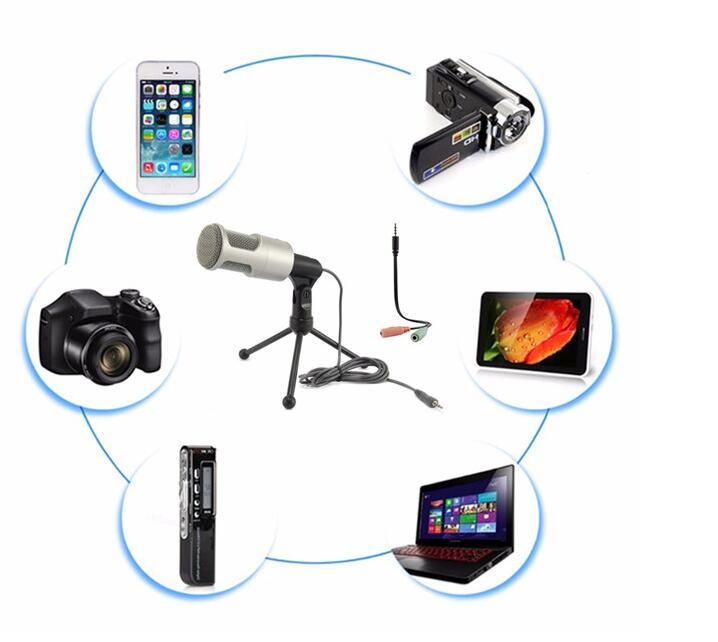 Конденсаторный микрофон 3.5 мм USB для ПК и ноутбука