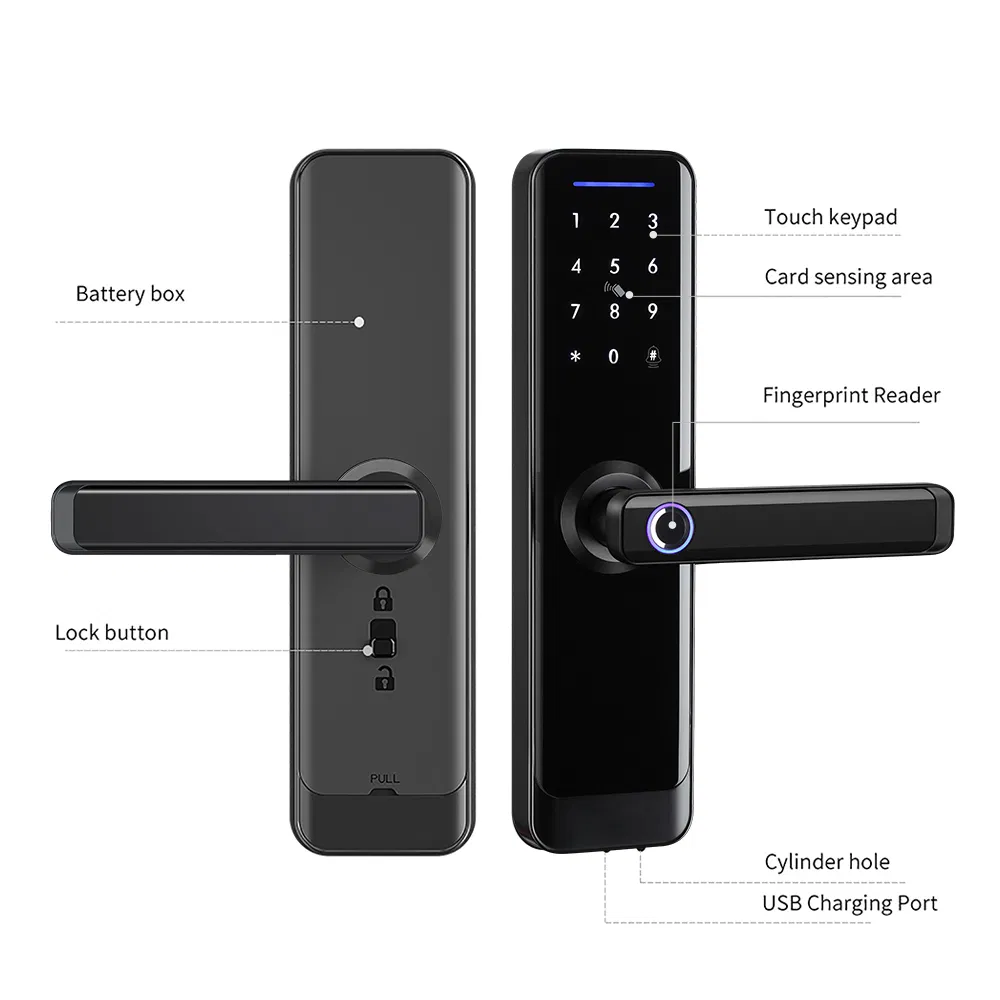 Tuya Smart WiFi Ttlock APP Biometric Fingerprint Door Lock
