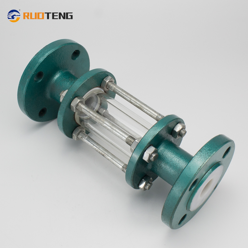 [Ruoteng] Top-Quality Industry PTFE ANSI 150lb 1.6MPa Wcb Glass Tube Flange Mirror Sight Glass
