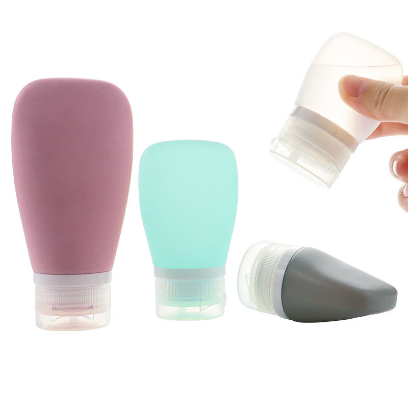 Custom Factory Price Leakproof Small Durable Eco-Friendly Silicone Travel Size Shampoo Toiletries Reusable Bottles