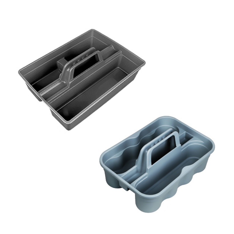 Factory Price Plastic Household Hand Basket Portable Hotel Storage Grey Bath Basket
