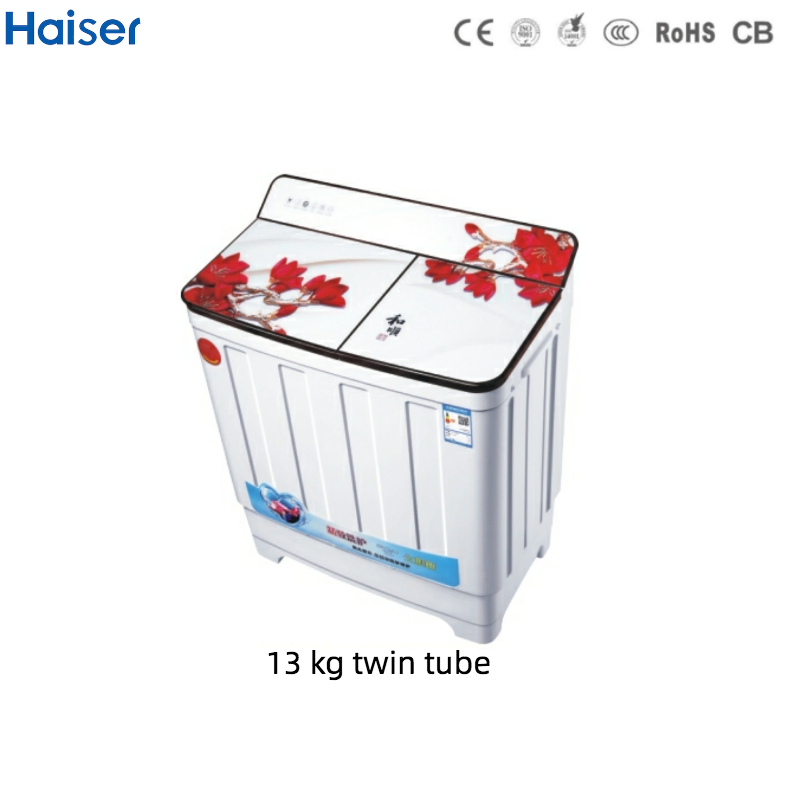 13 Kg Tempered Glass Cover and Stainless Steel Tube Twin Tube Washing Machine