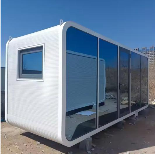 Commercial Two Bedroom Prefab Tiny Apple Pod Smart Apple Cabin 40FT Space Capsule