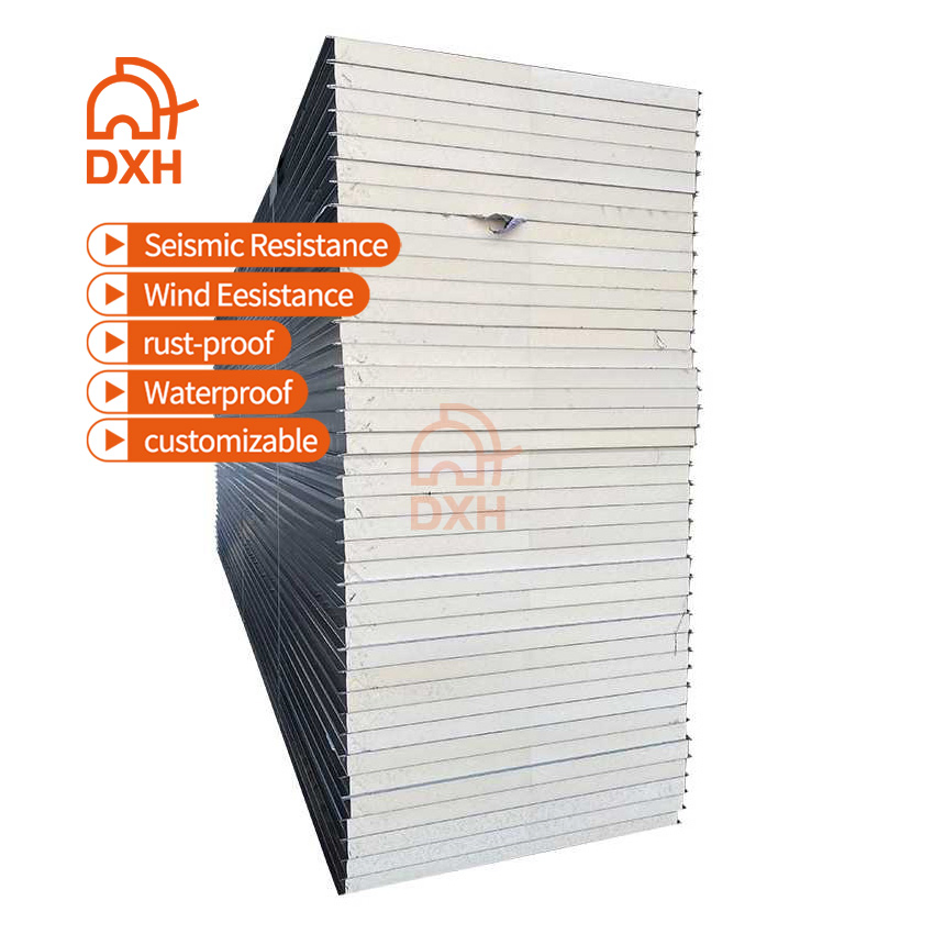 Dxh Composite Home Interior Decoration Construction Building Material PU Foam Sandwich Panel