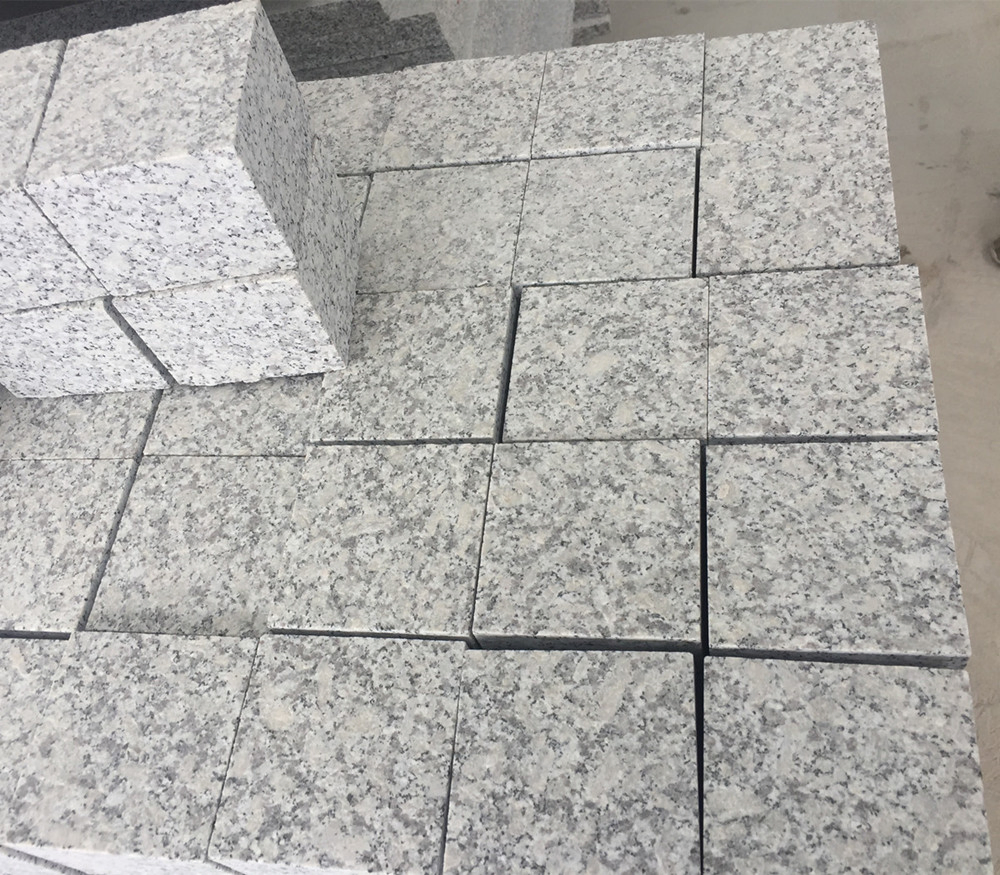 Granite Cobblestone White Kerbstone Patio Paving Tiles Patio Stone Pavers