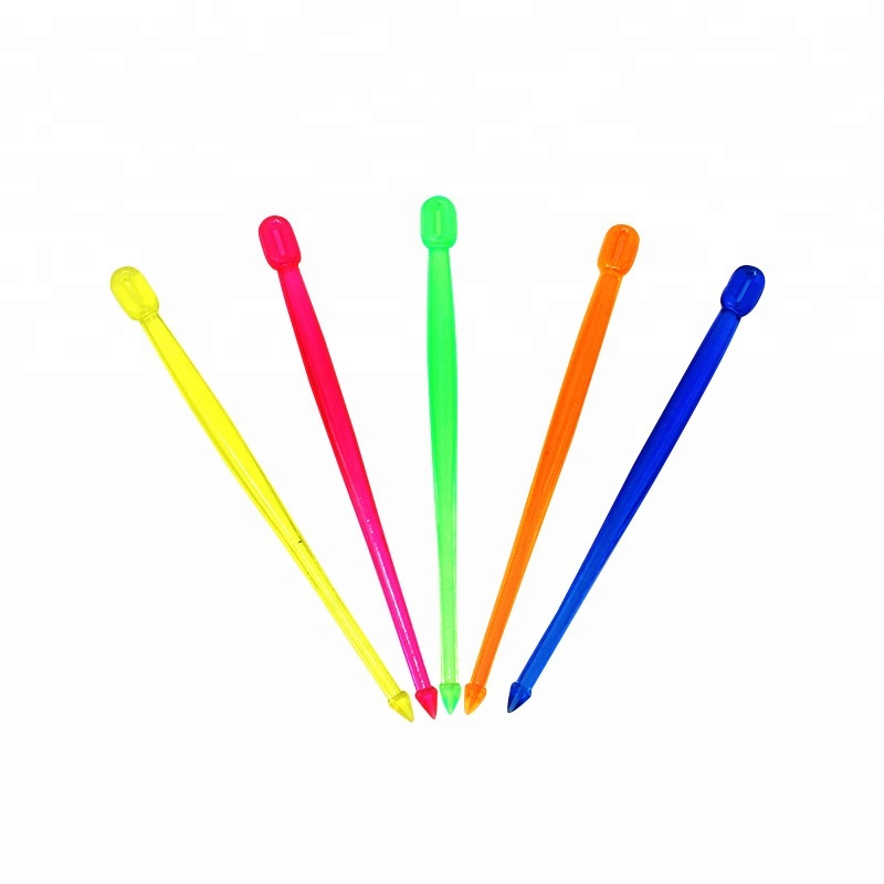 Vibrant Plastic Fruit Forks for Elegant Cake and Snack Serving
