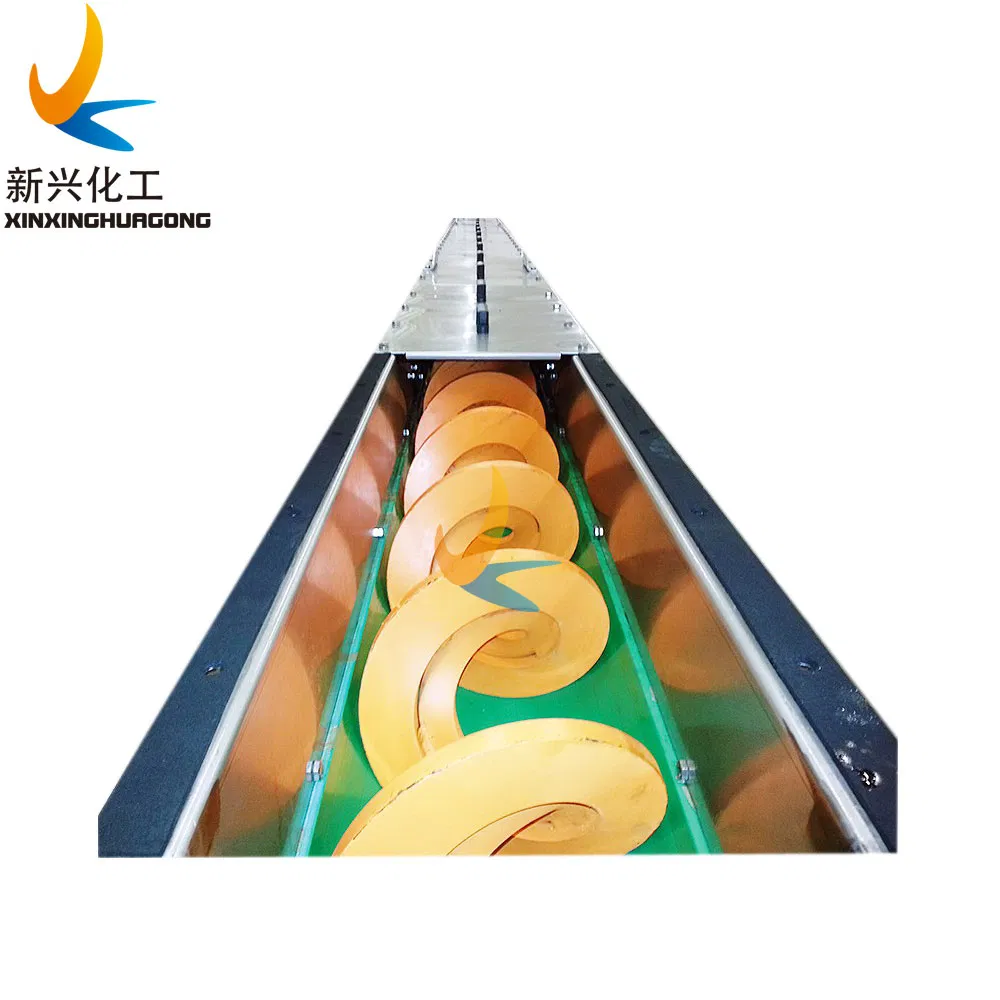 Plastic Screw Conveyor Liner UHMWPE Shaftless Trough Liner