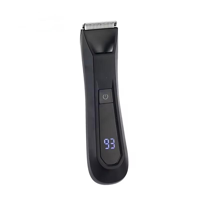 OEM Safe Ceramic Blade LCD Electric Groin Body Hair Trimmer