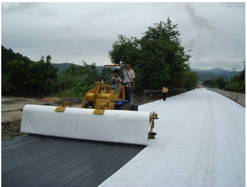 Wholesale Fabrics Customized Fabric Price PP Pet Polyester Non-Woven Staple Fiber Geotextile for Road Reinforcement