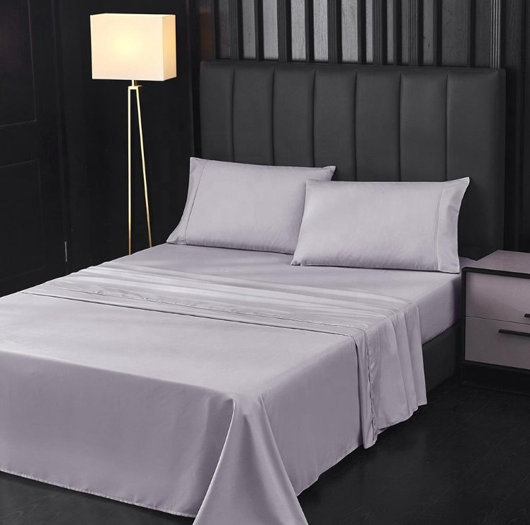 Wholesale Hot Sale Woven Home Textile Sheet Sets 300 Thread Count Bedsheet Bed Sheet Bedding Set