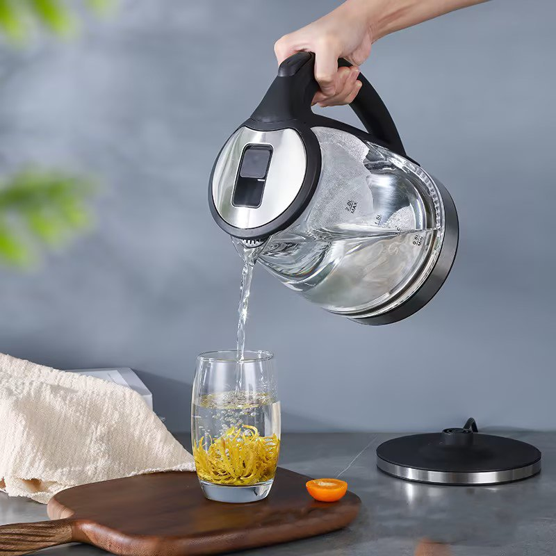Factory Wholesale Electric Cordless Glass Kettle