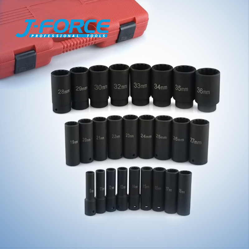 Набор ударных головок 1/2'' 26PCS для тяжелой техники