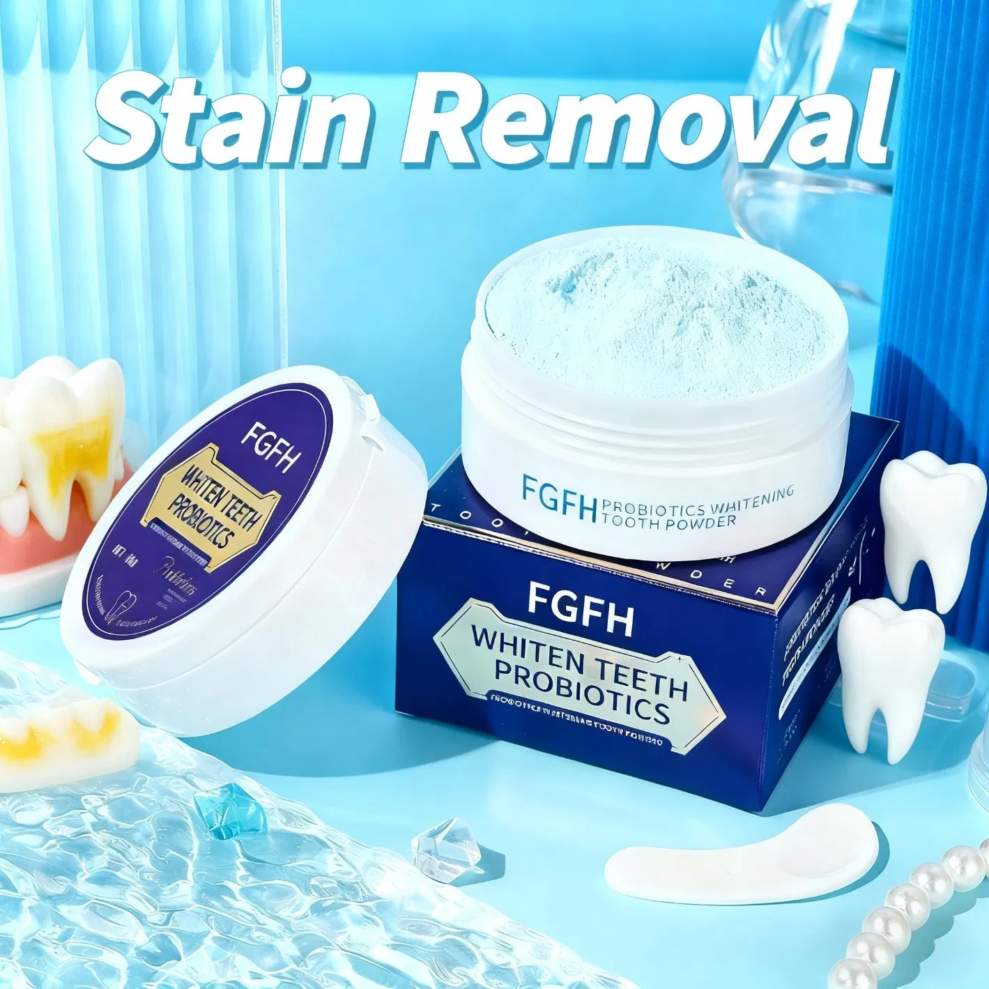 Whitening Teeth Powder for Multi Purpose Dental Care White Teeth Removes Plaque