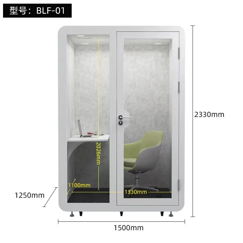 Modern Eco-Friendly Office Pods Quiet Acoustic Soundproof Indoor Recording Studio for Home Office Outdoor Use Live Room Booth
