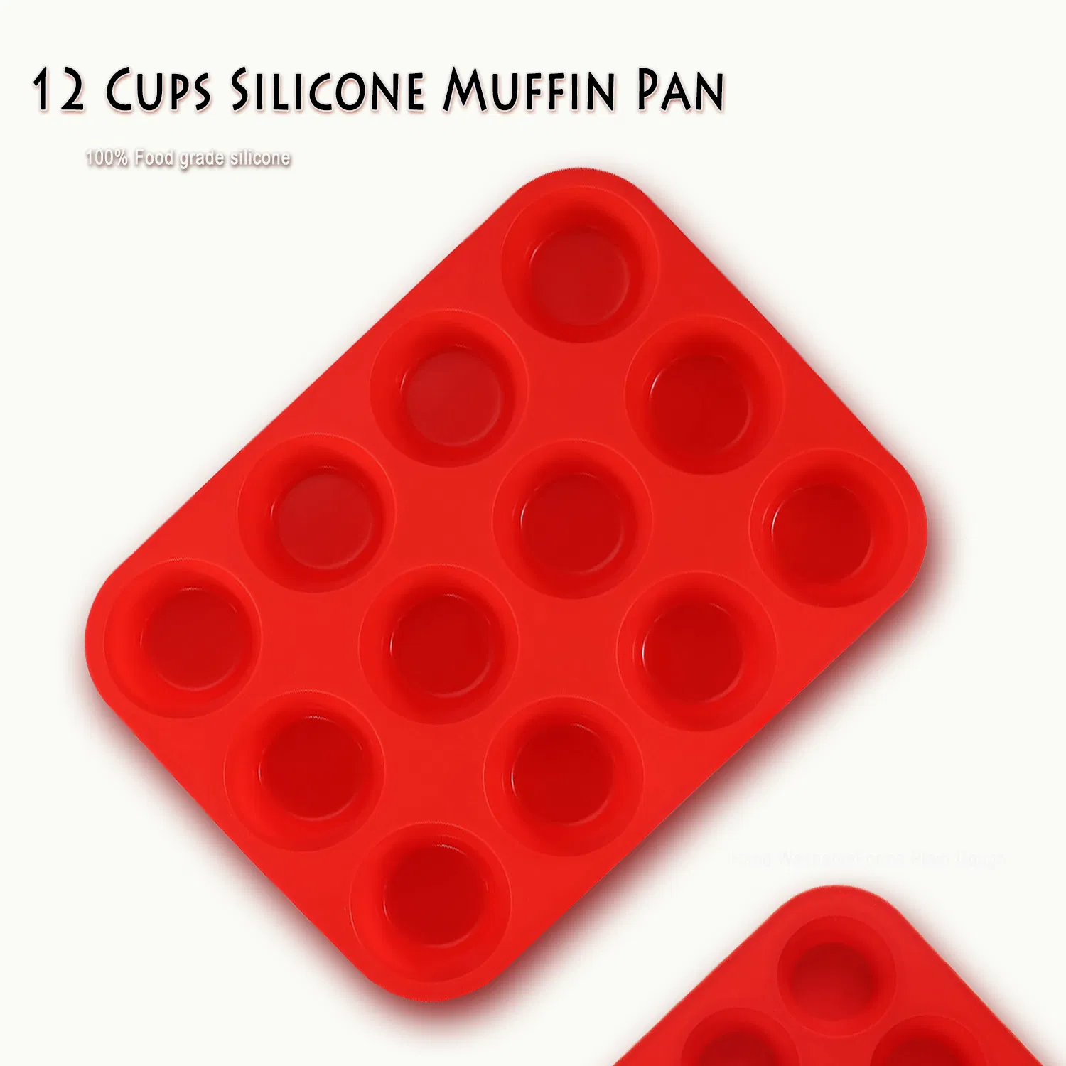 Baking Tools Muffin Pan Regular 12 Cups Cake Mold Silicone Bakeware
