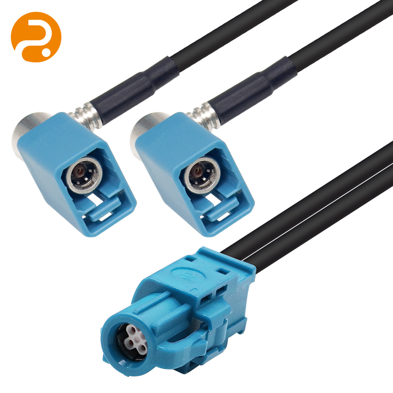 Кабель-переходник Fakra Jack на 2 Fakra Jack Y для авто