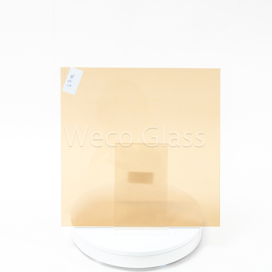 Glare Reduction 5.3mm 5.5mm Nominal Thickness Colored Tinted Patterned Glass for Furniture