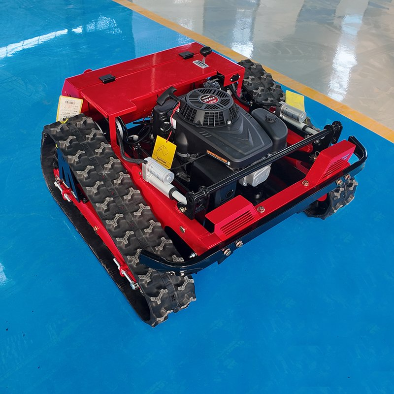 9HP Gas Tracked Remote Control Lawn Mower 60° Slope Electric Start