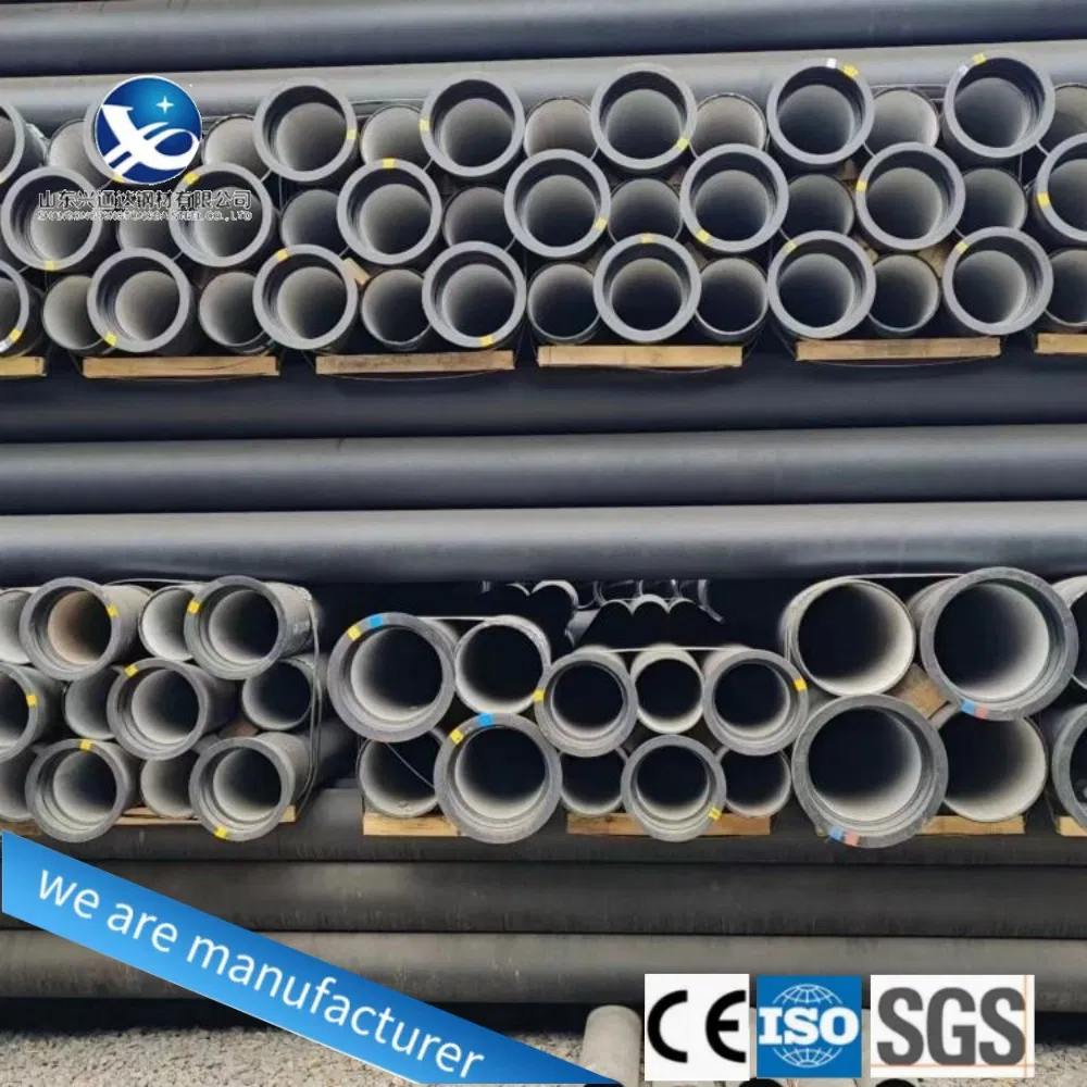 Manufacturer Supplier K7 K9 K8 C40 C30 Round Sewage Pipe Ductile Iron Double Ductile Iron Pipe