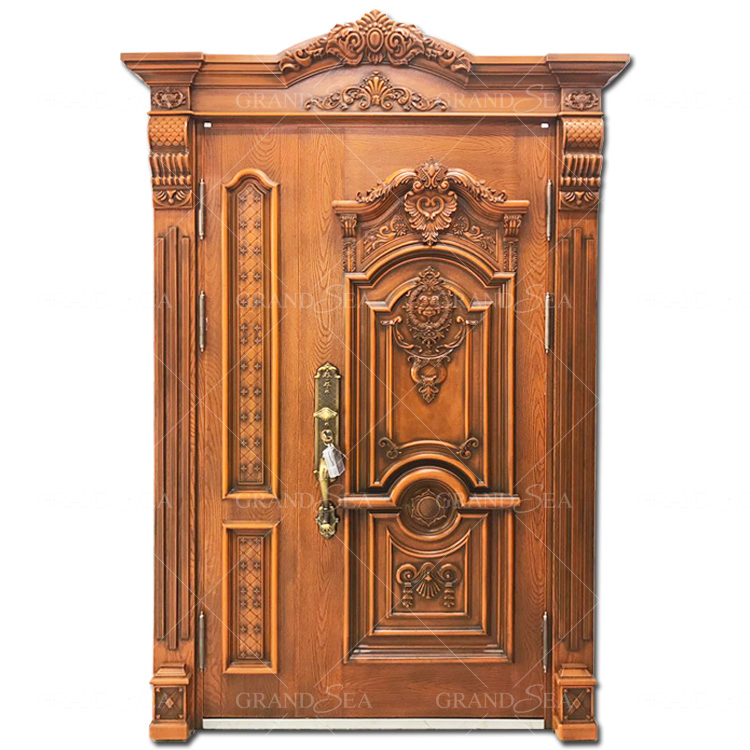 Chinese Manufacturer Aluminum Art Outdoor Patio Door Villa Door Aluminum Gate