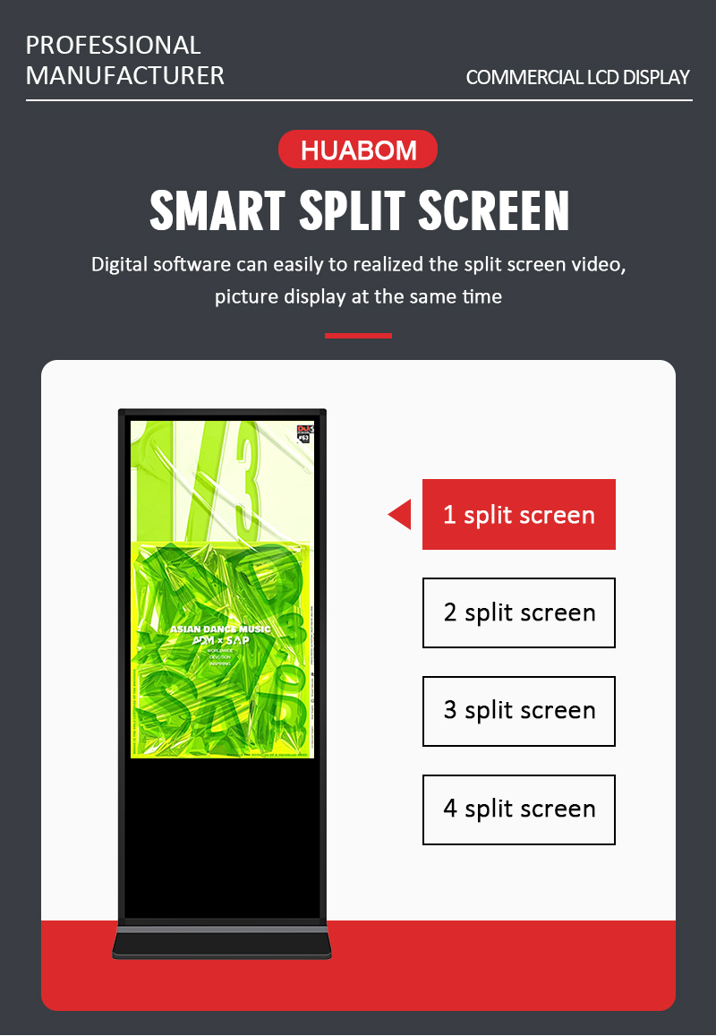 Интерактивный сенсорный дисплей 43-65 дюймов для рекламы