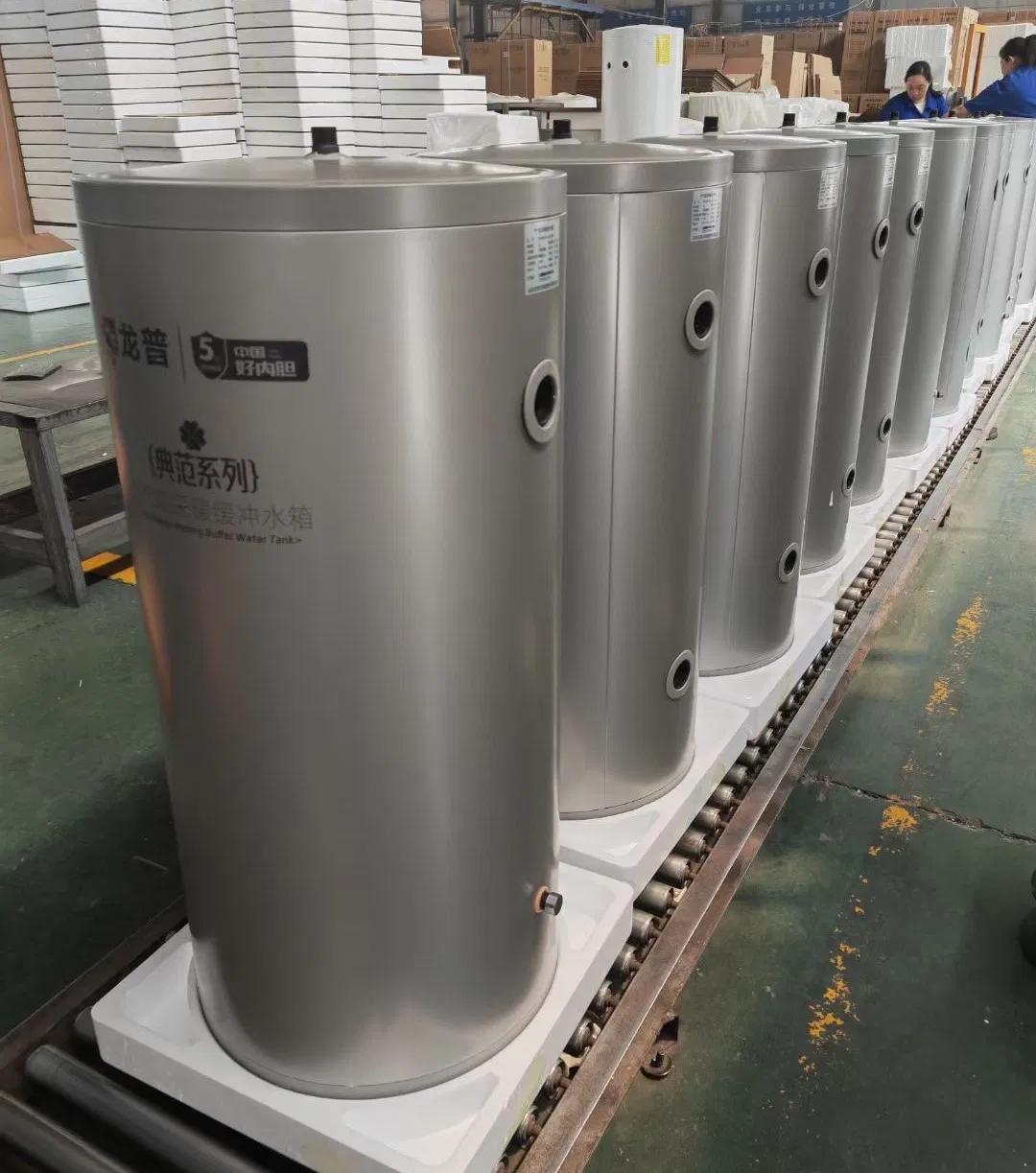 Factory Price 200L Air Source Heat Pump Enamel Buffer Water Tank