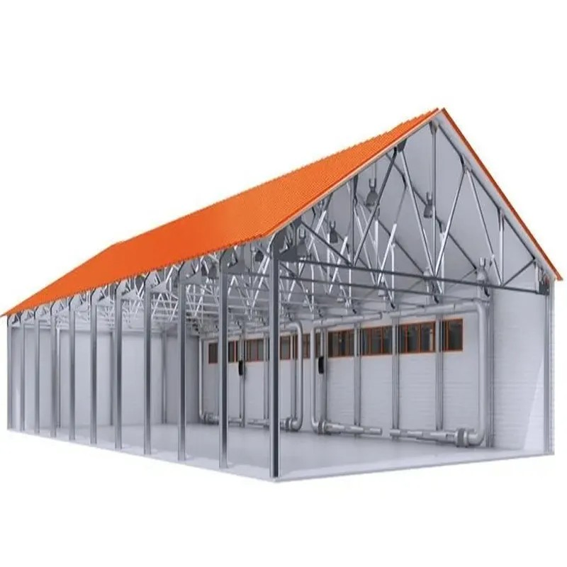 Commercial Portable Poultry Building Indoor Arena Horse Prefab Prefabricated Agriculture Barns