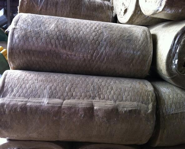 Blanket with Galvanized Hexagonal Wire Rockwool Netting Rock Wool