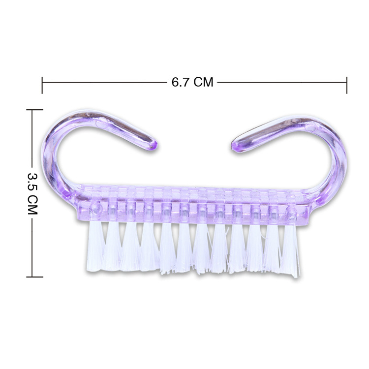 Plastic Nail Cleaning Tools Nail Art Dusting Brush