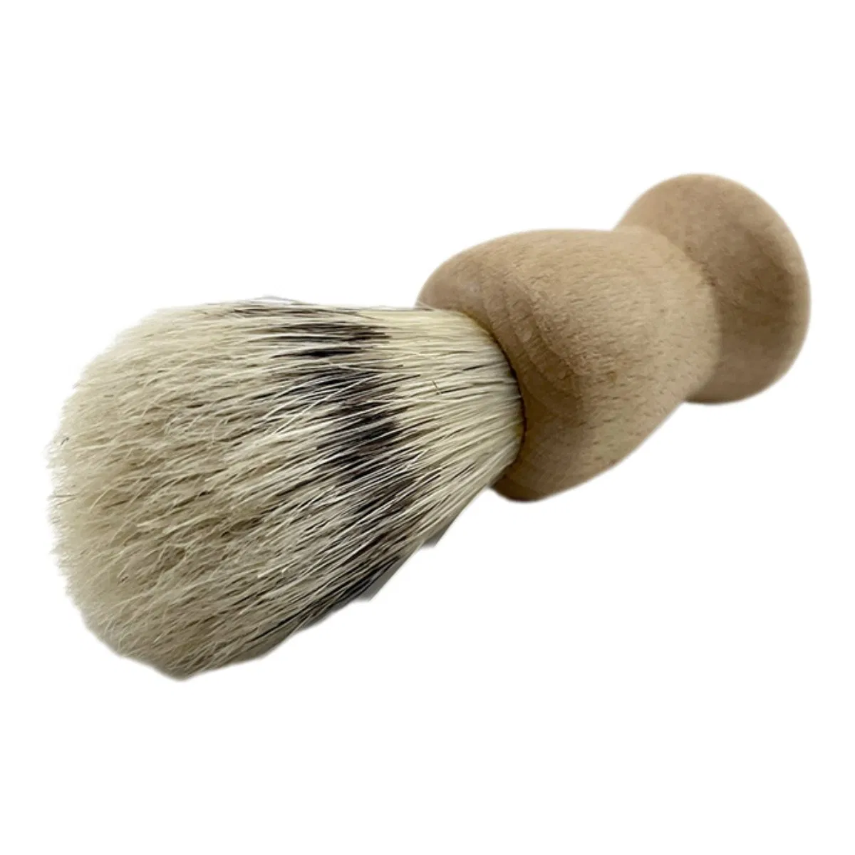 Eco Friendly Wood Beard Brush Reusable Wood Handle Shaving Brush with Nylon Hair