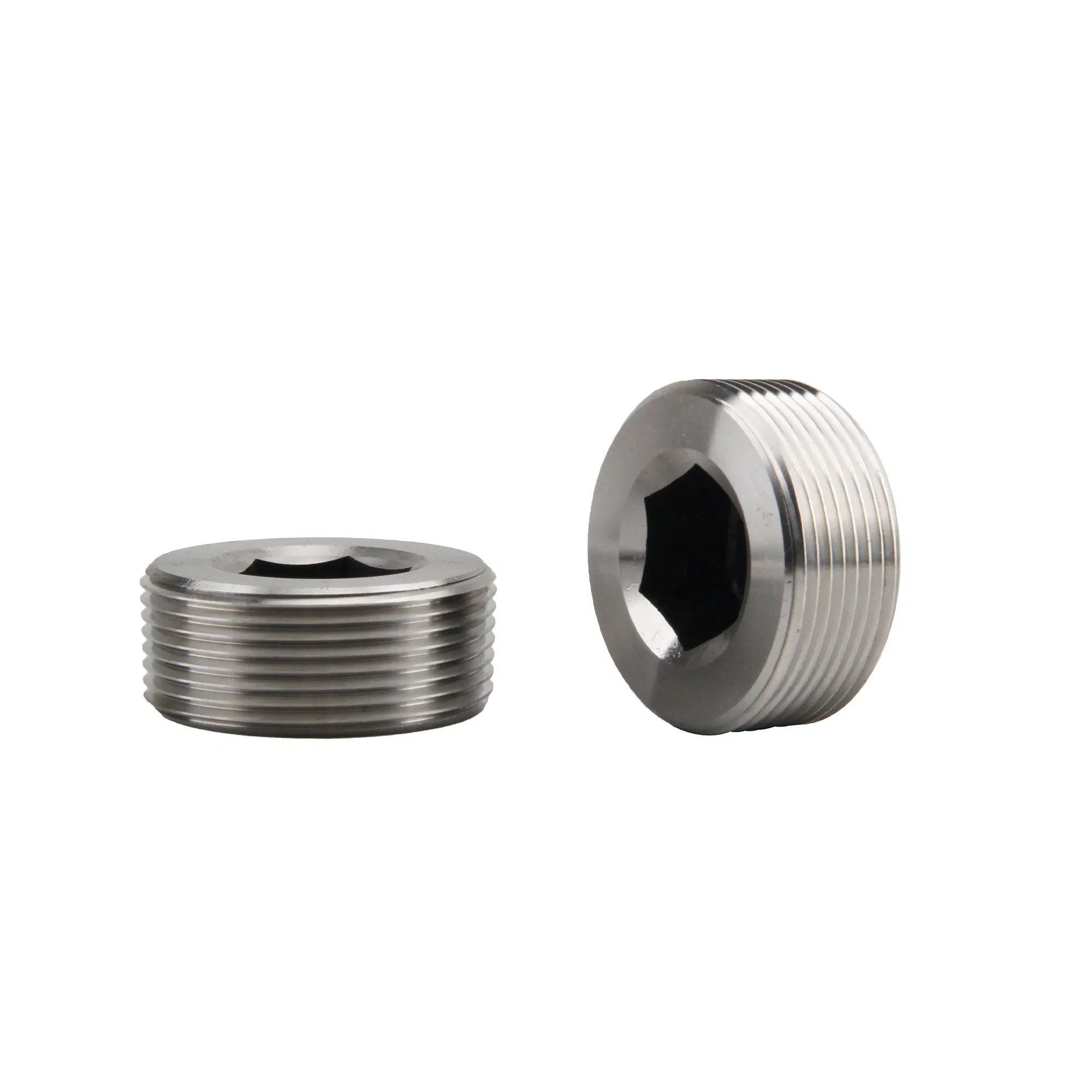 NPT Thread Pipe Fitting Stainless Steel 316 Plug for Water Heaters