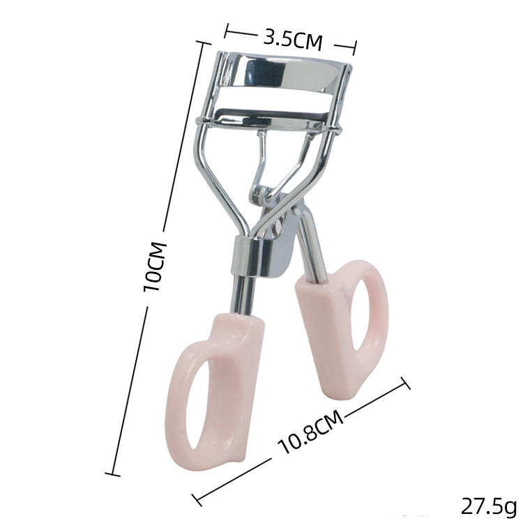Stainless Steel Dynamic Portable Travel Makeup Lash Eyelash Curler with Plastic Handles