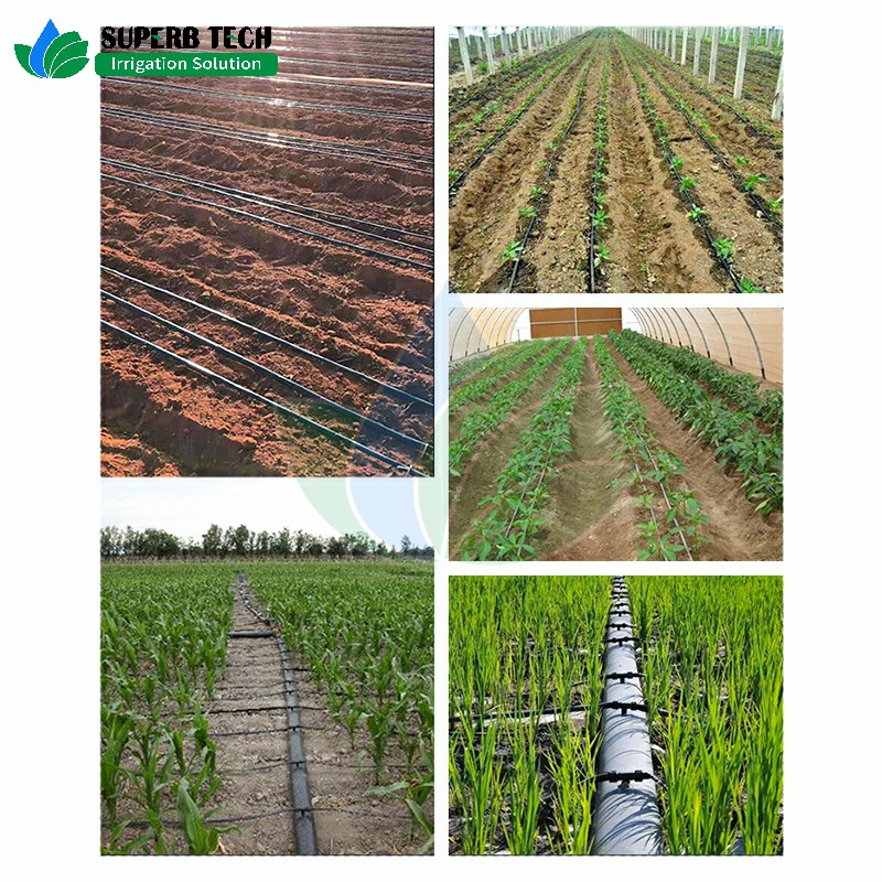 16mm Drip Tape Hose Pipe for Irrigation Water Greenhouse Garden with Flat Emitter