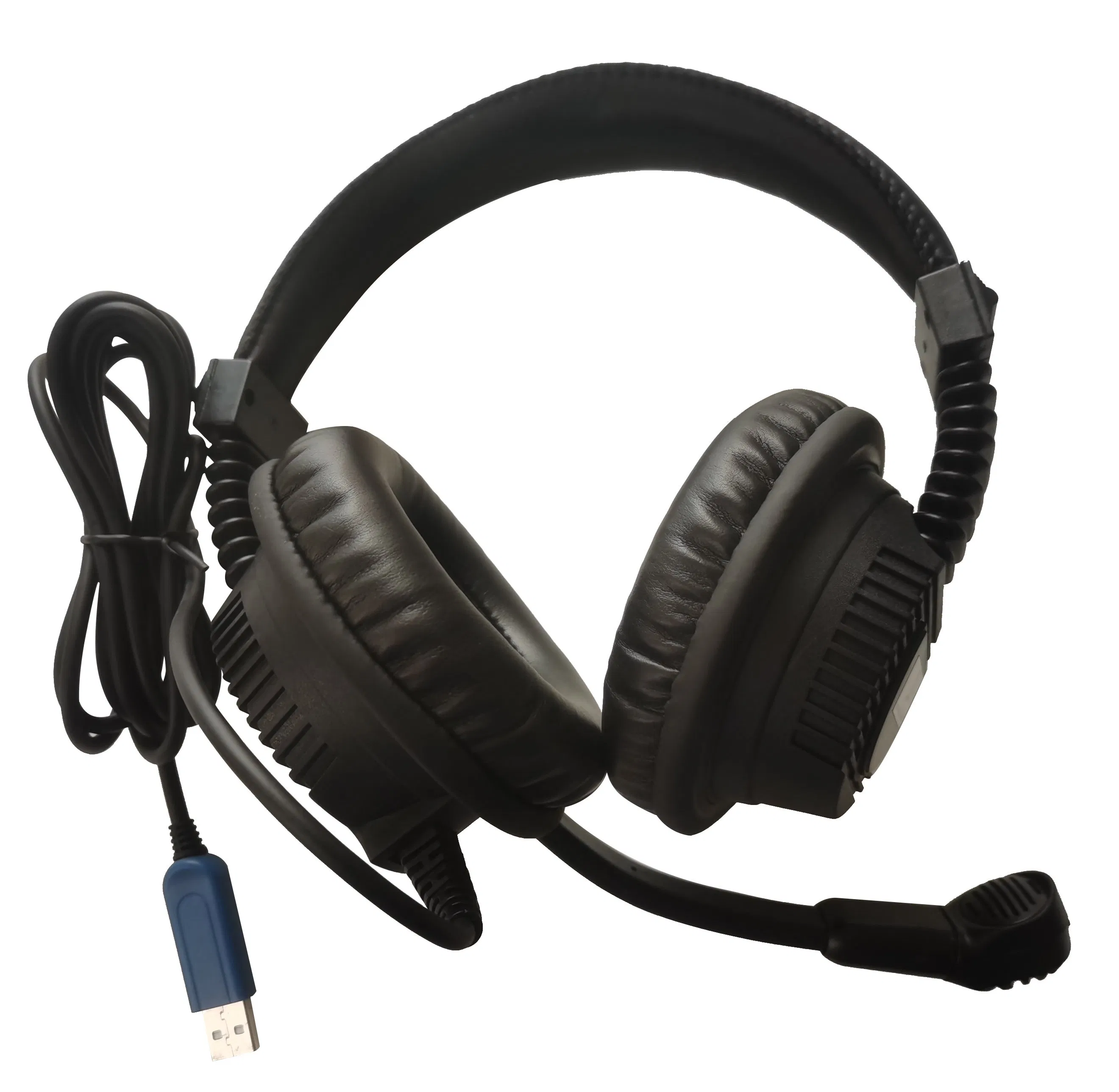 Wired Headphone USB Language Lab Headset USB Headset PVC Earpad Stereo Mix Headphone Cm6206