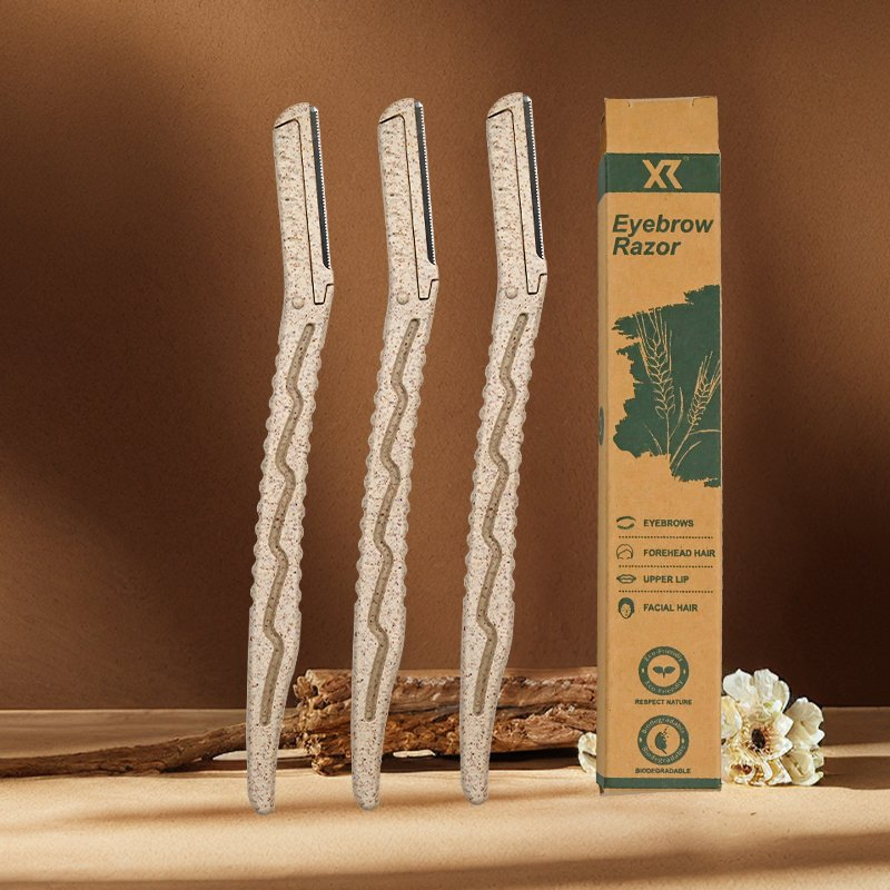 2025 Eco Eyebrow Trimmer - Natural Wheat Straw Design