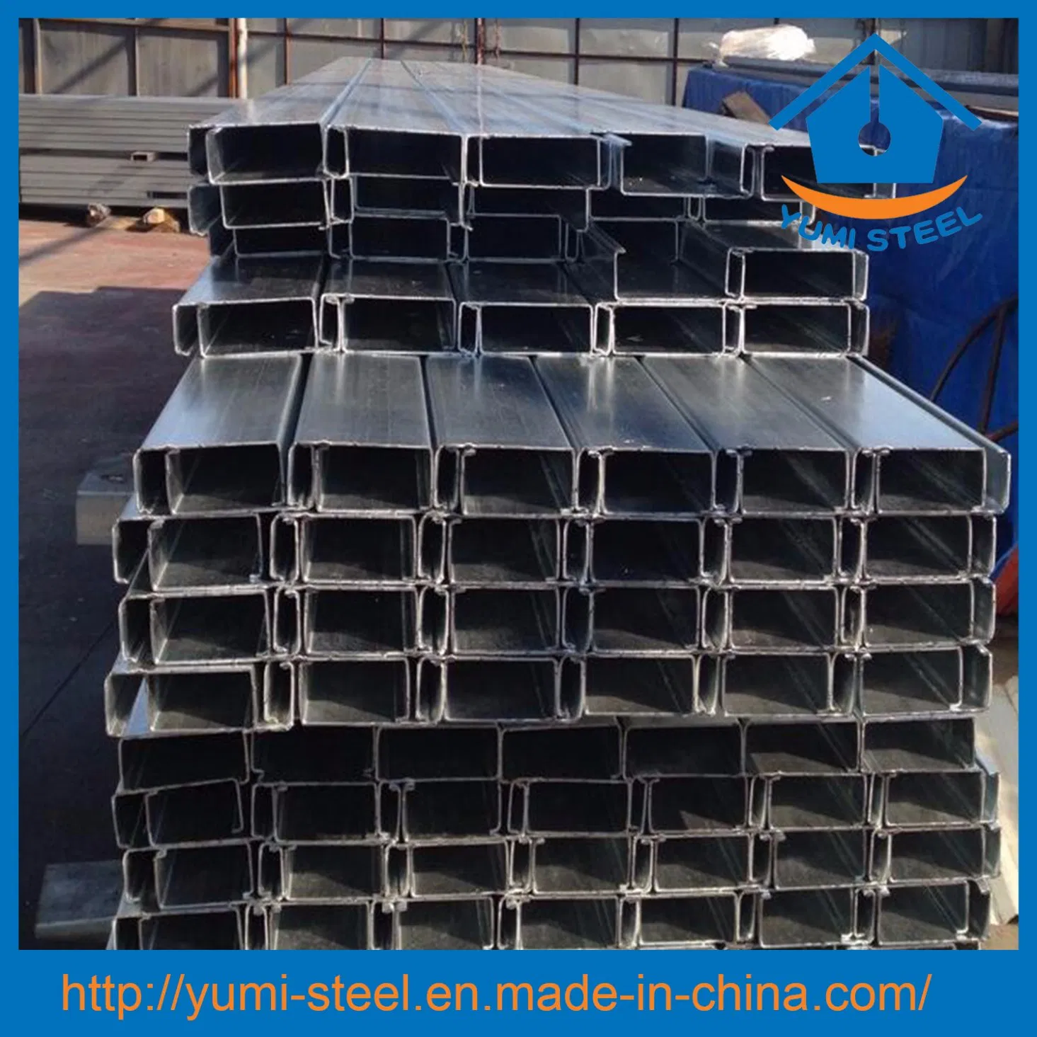 Galvanized C Gutter Steel Roof/Shed Purlins for Building Material
