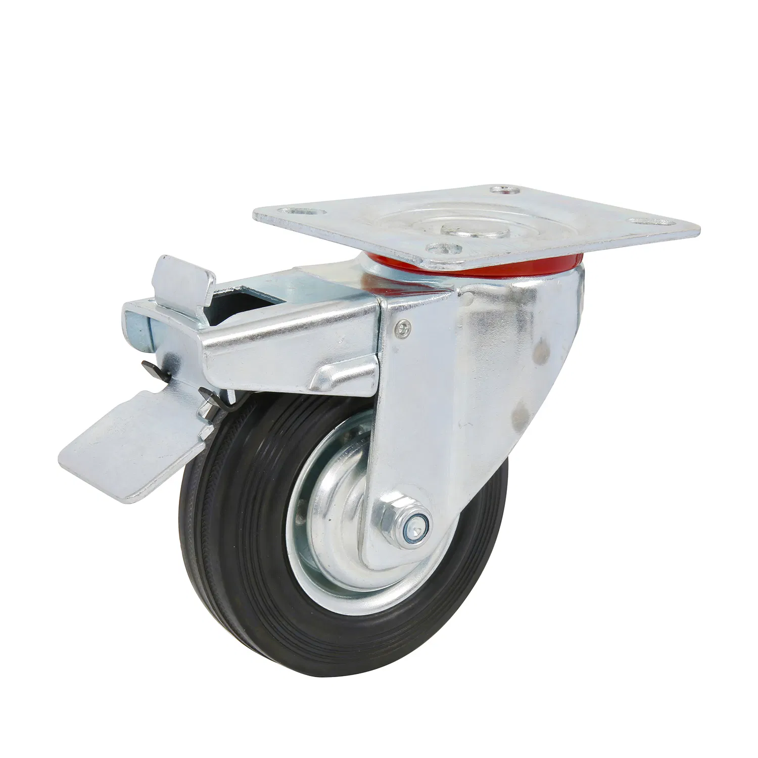 4 Inches Heavy Duty Industrial PU Casters Swivel 100mm Polyurethane Caster Wheel