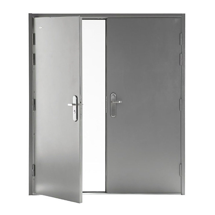Reliable Smoke Seal Block Fumes Secure Steel Fire Door