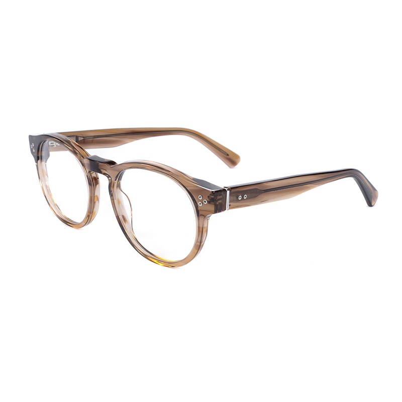 Stylish Premium Acetate Myopia Glasses with Real Rivets