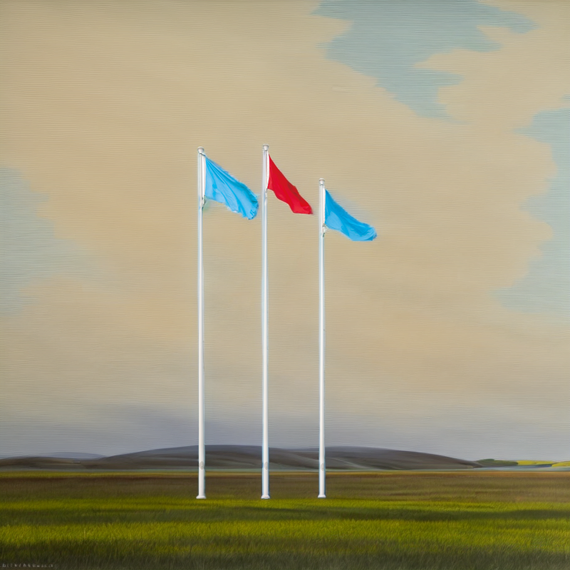 Outdoor Conic Flag Mast Anchor Bolt Base