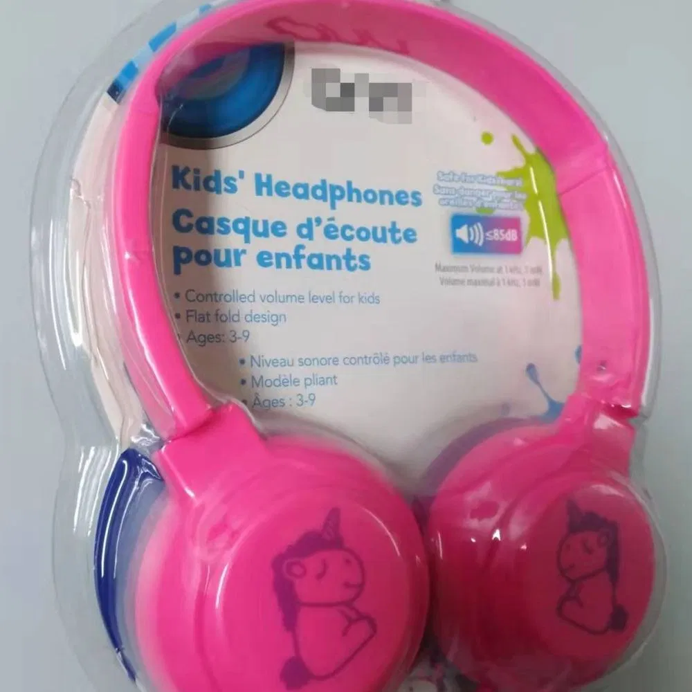 Детские наушники с регулировкой и мультяшным дизайном
