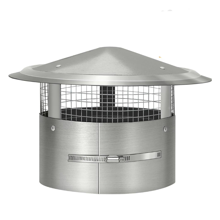 150mm Stainless Steel Anti Downdraught Chimney Rain Cap Cover Stove for Anti-Bird