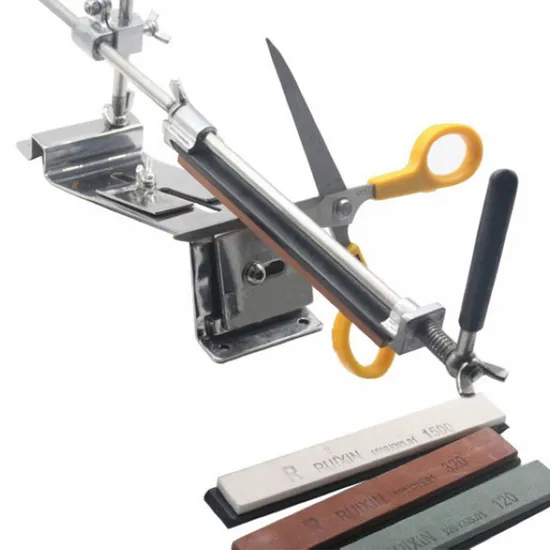 4 Sharpening Stones Full Metal Fixed-Angle Knife Sharpener Kit W15_16