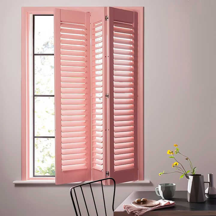 Elegant Wooden Louvre Shutters for Optimal Sun Control and Privacy
