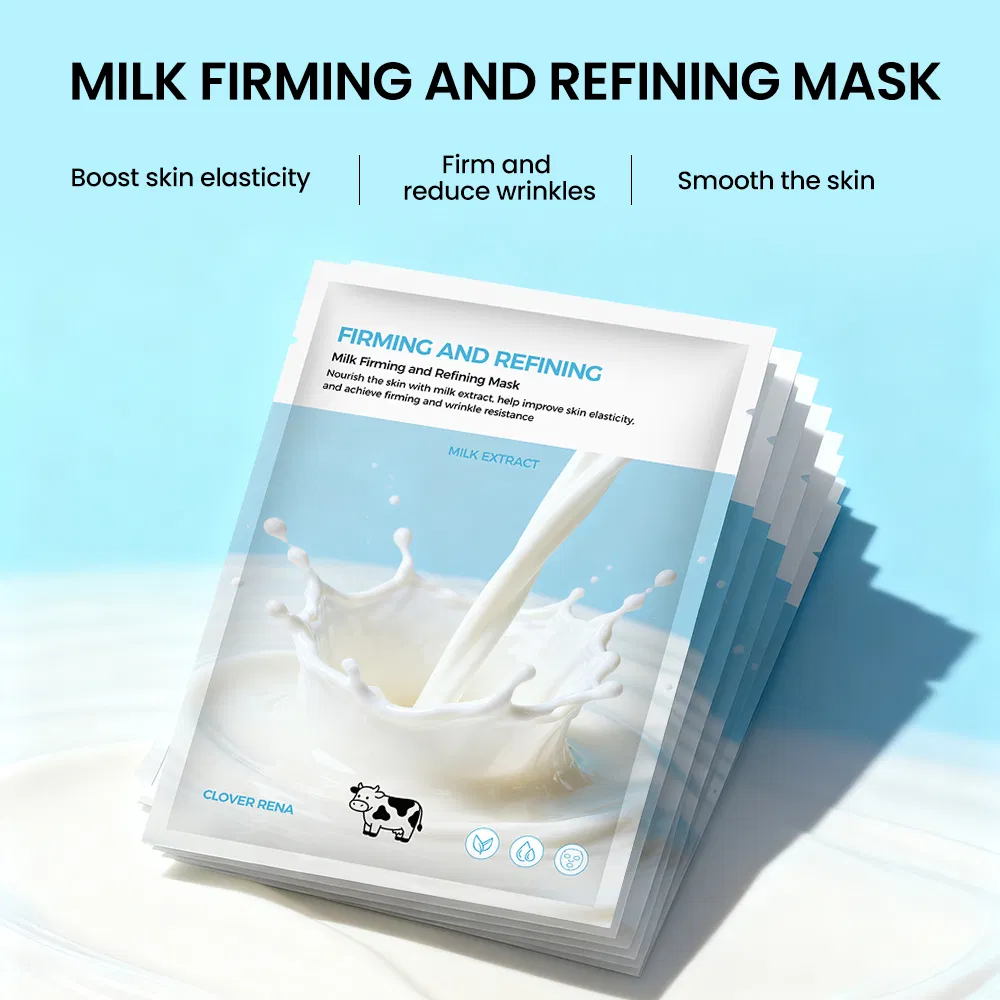 Private Label Brightening Silk Beauty Face Facial Mask Sheet Organic Milk Face Mask for Women