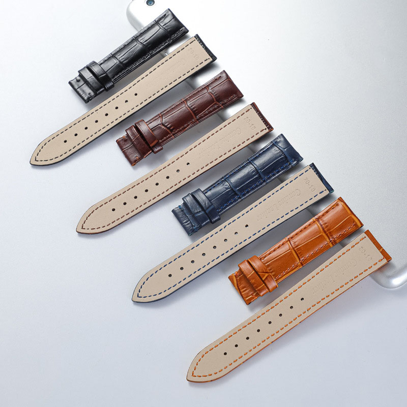 Hot Selling Head Layer Cowhide Watch Band Men's Leather Women's Pin Strap