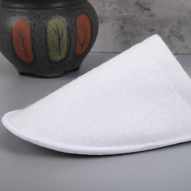 Luxury Hotel White Brushed Plush Slippers Hotel Resort SPA Disposable Slippers