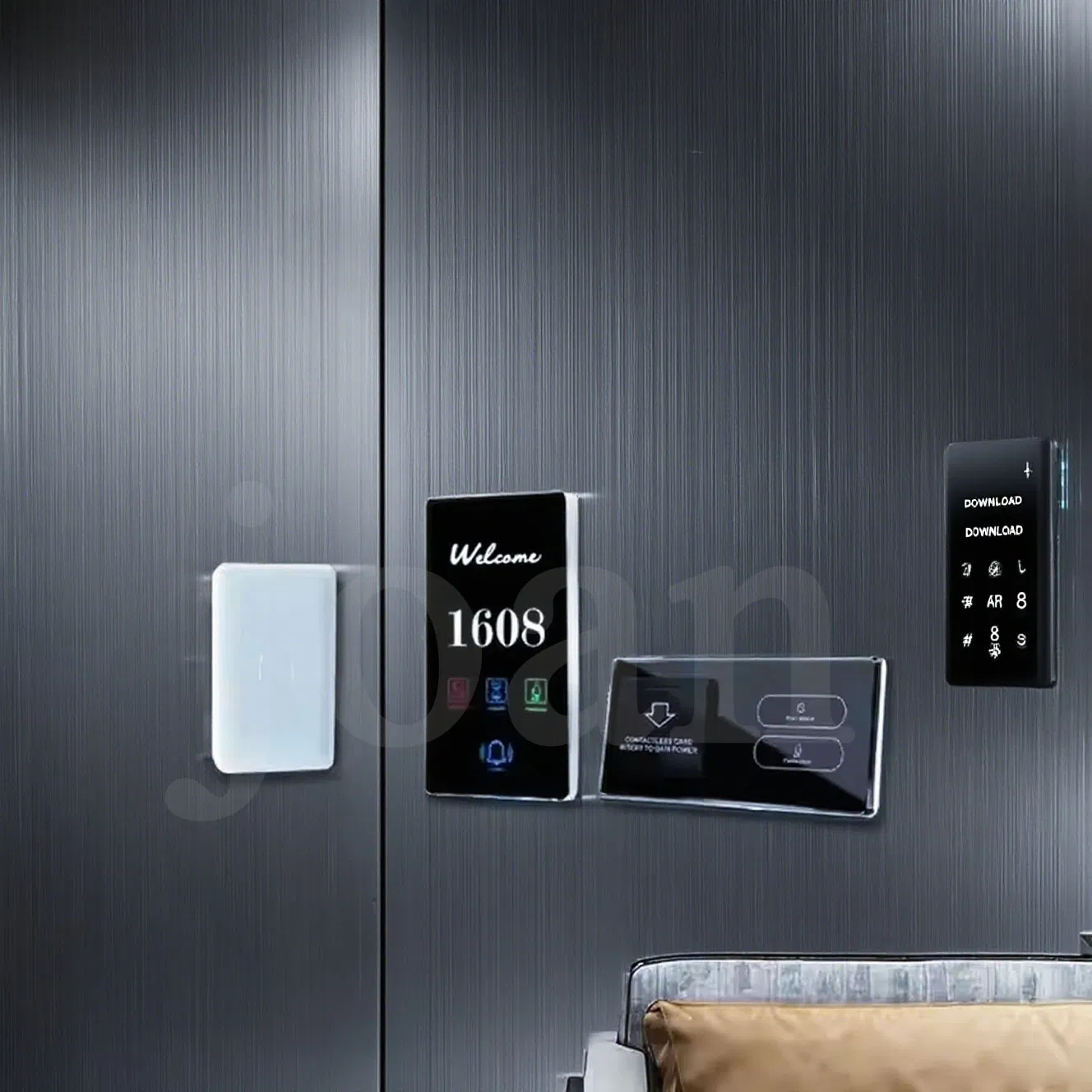 Modern Design Hotel Room LED Light Logo for Free Do Not Disturb Smart Switch System with Dnd Sign Plate Enhanced Door Access Control for Hotel Guests Doorplate