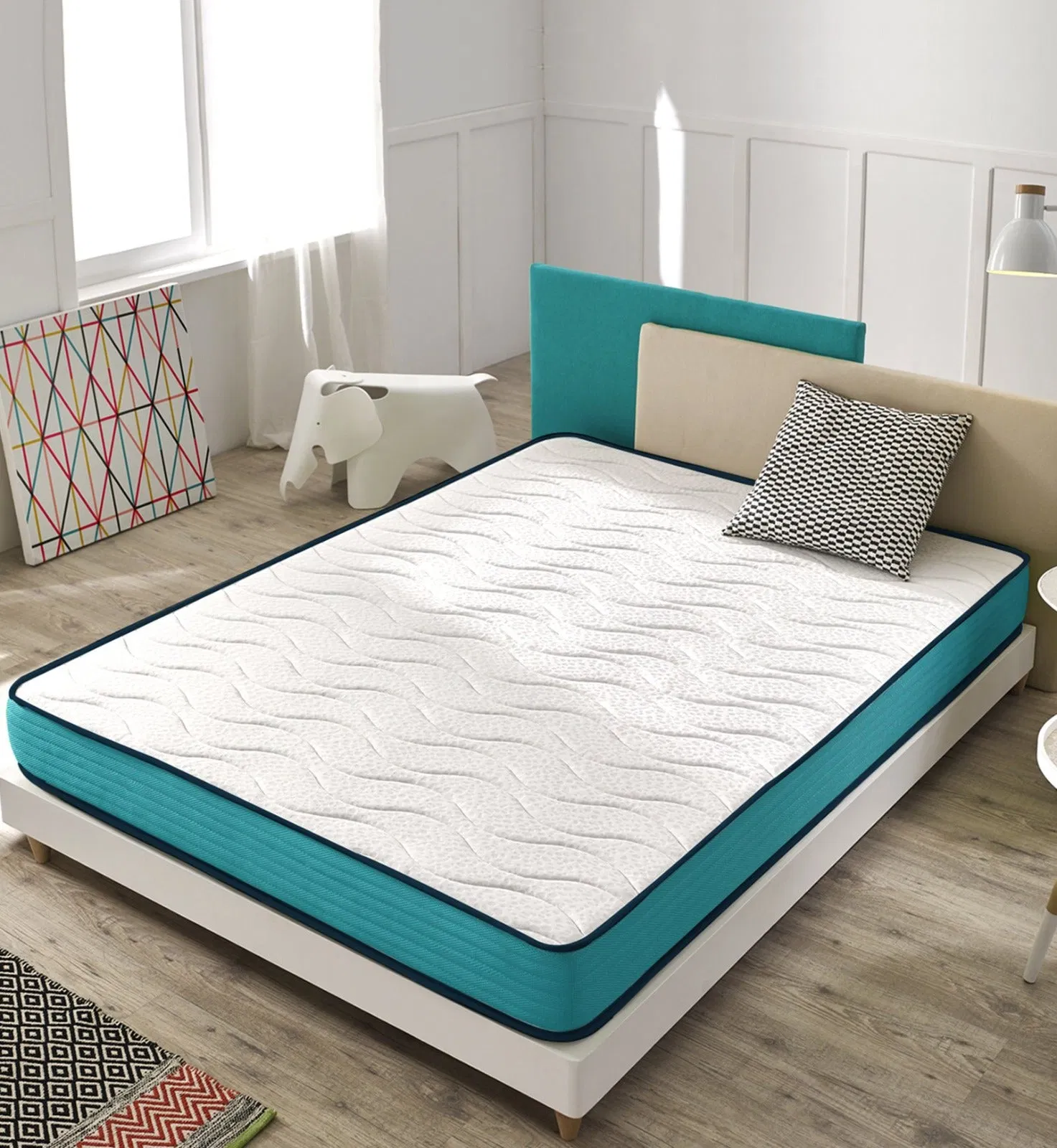 Twin Soft Latex Memory Orthopedic Foam Vacuum Packing Colchones Toppers Mattress