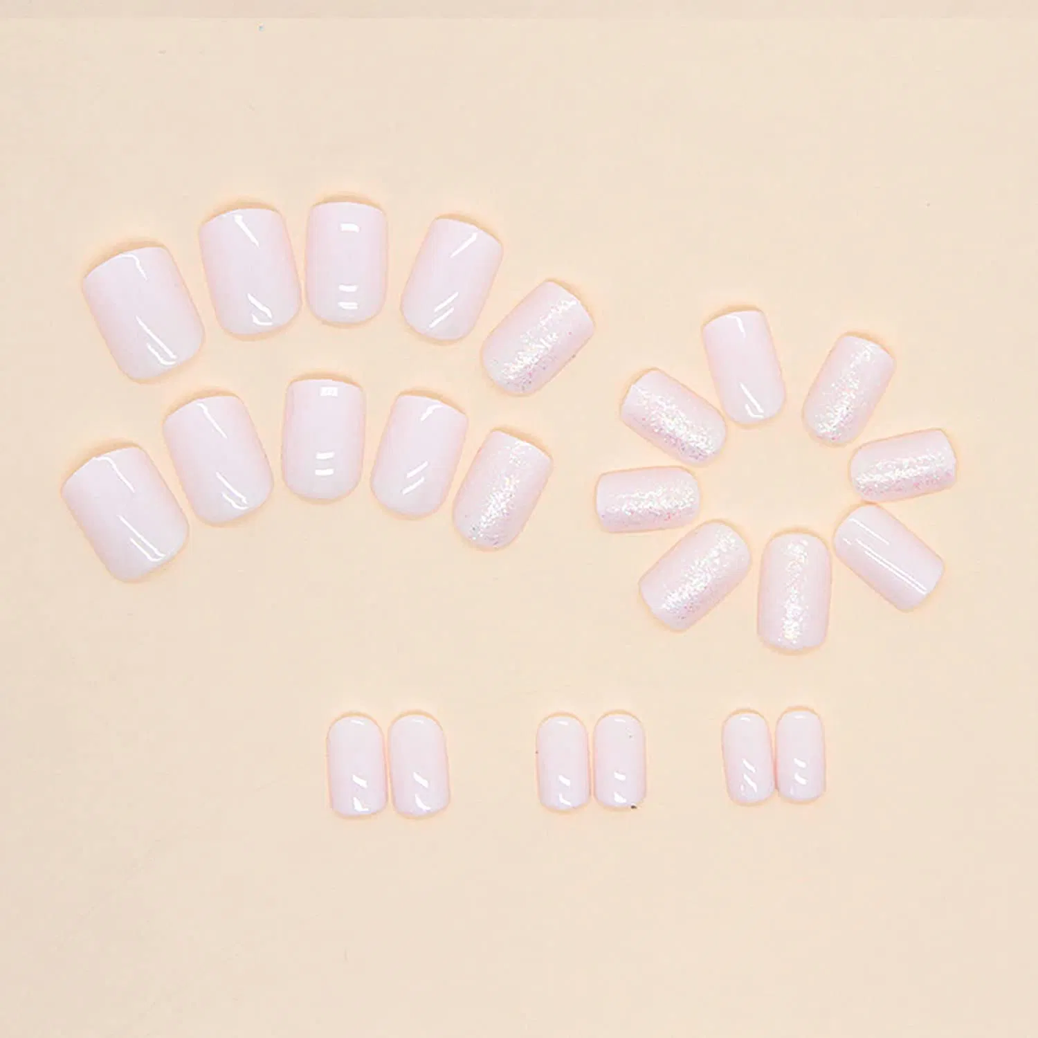 24PCS Press on Nails Press Nail Patch Wearable Nail Reuse (cat's eye)